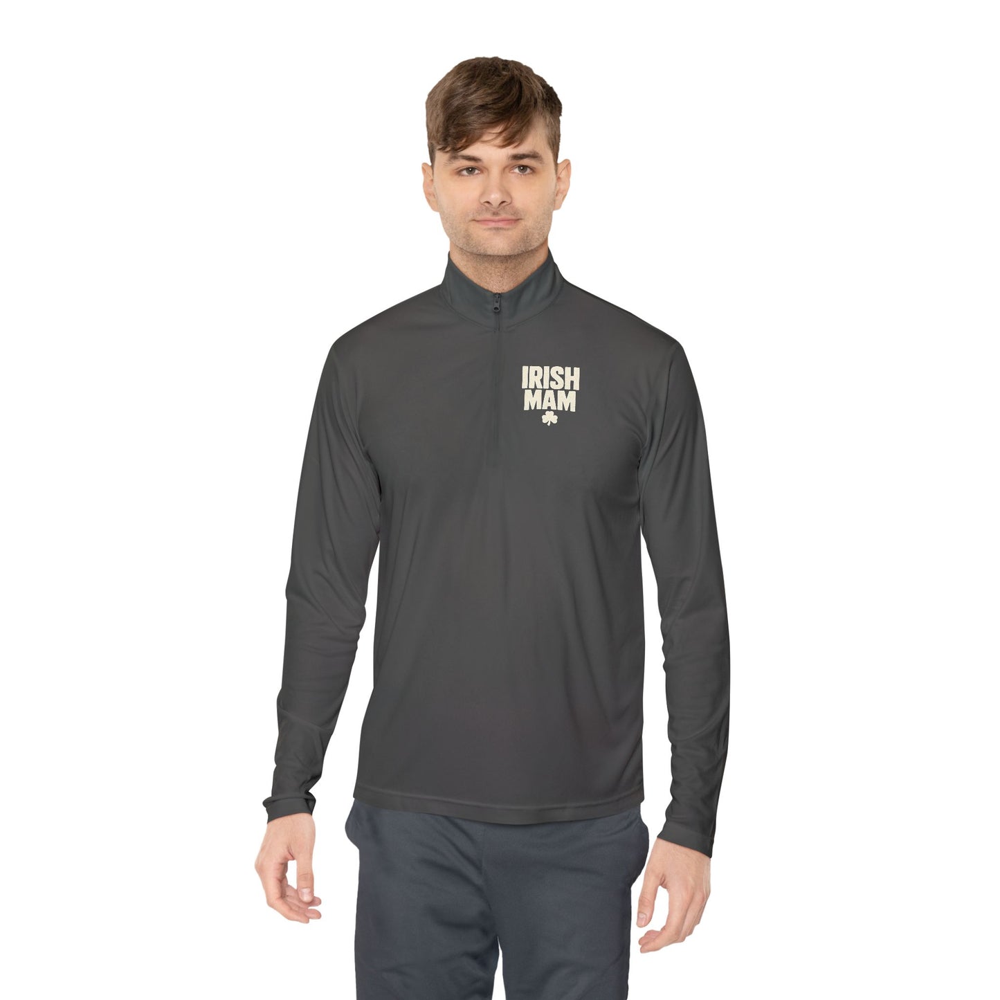 Irish Mam Shamrock Quarter-Zip Pullover