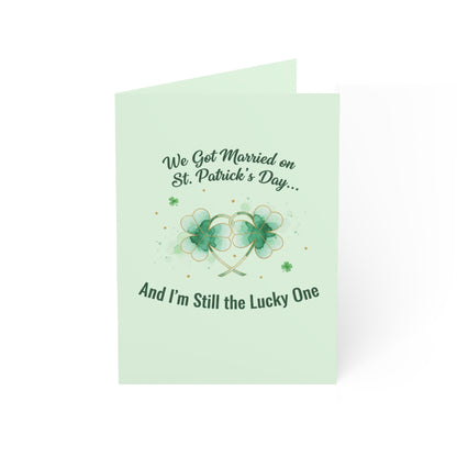 Married on St. Patrick's Day Anniversary Card — Greeting Card, Personalize