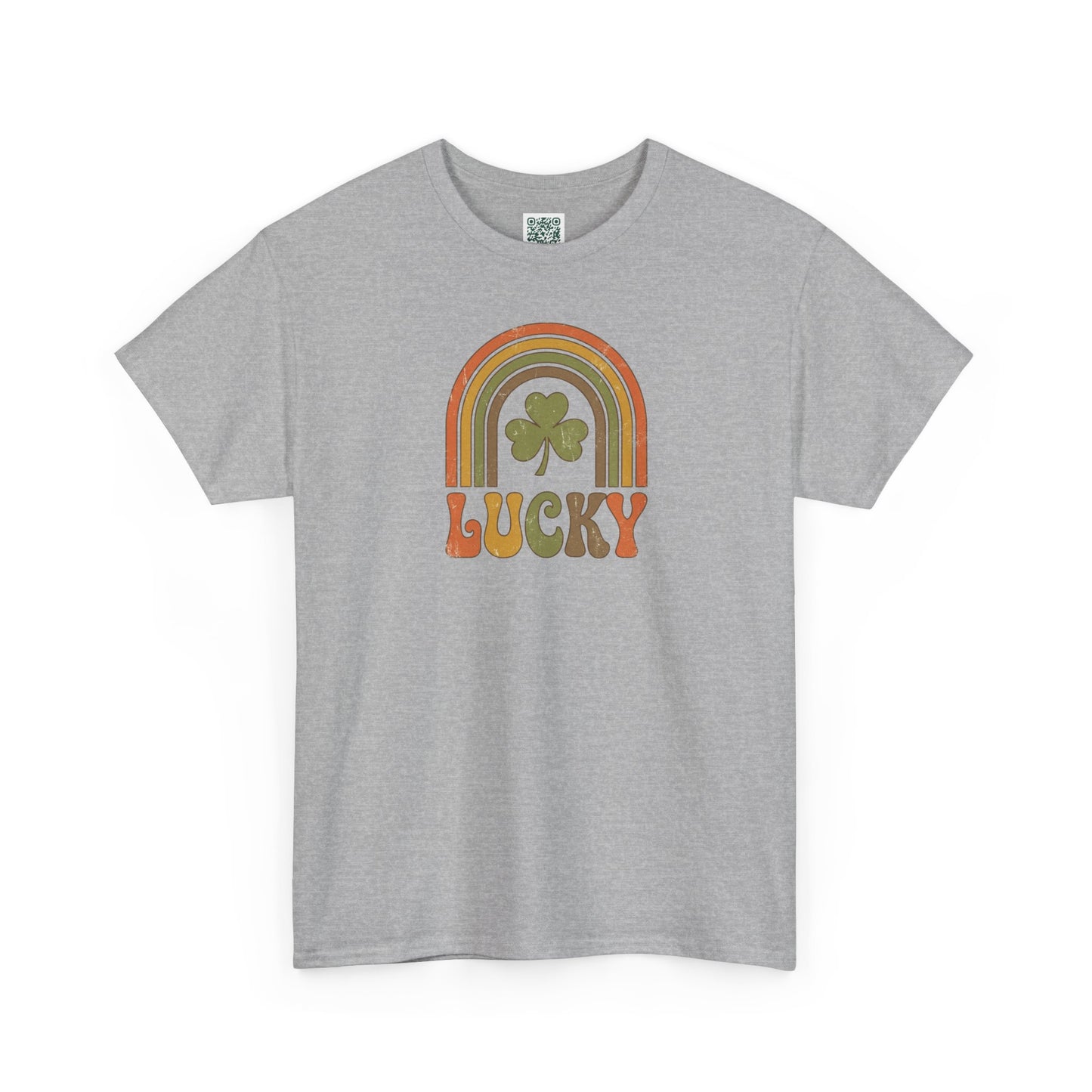 Lucky Retro Rainbow T-Shirt — Vintage Shamrock St. Patrick’s Tee