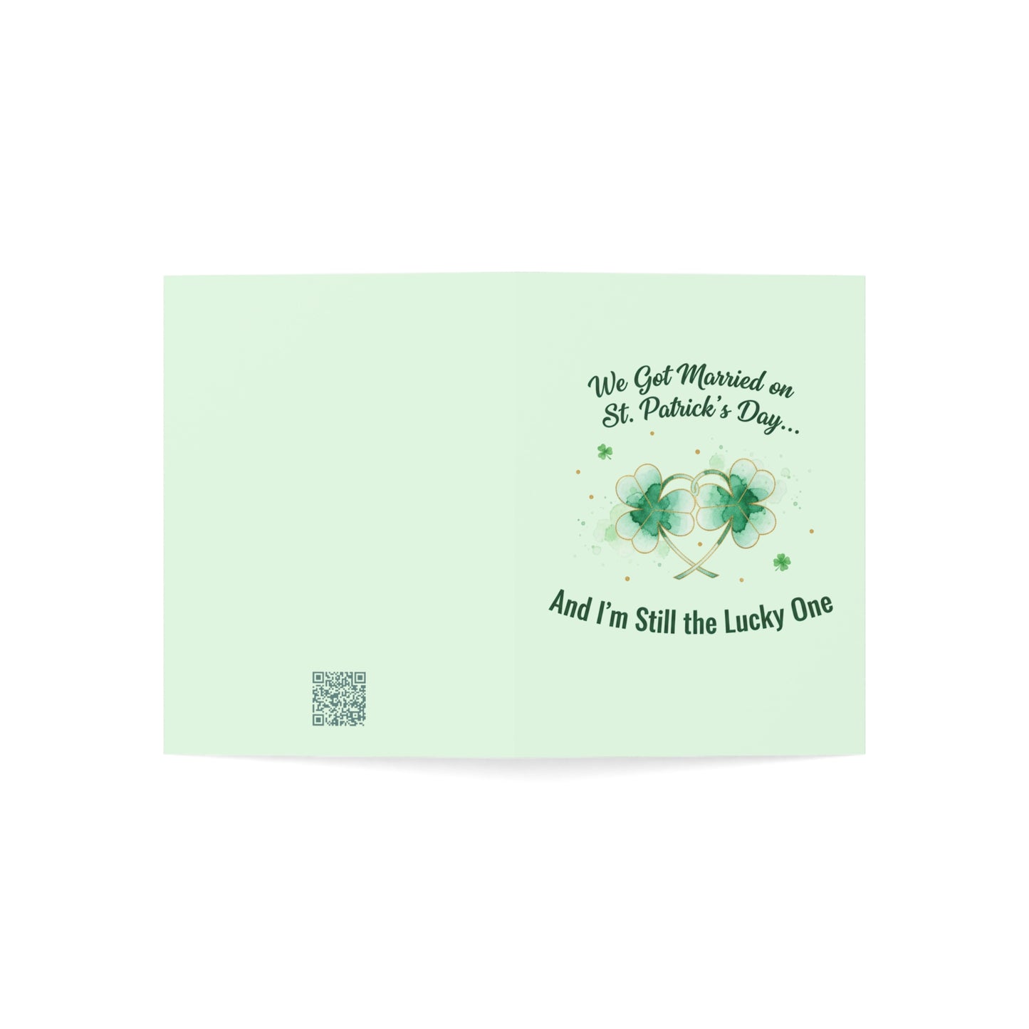 Married on St. Patrick's Day Anniversary Card — Greeting Card, Personalize