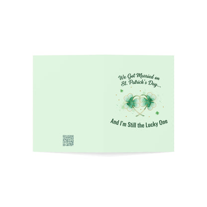 Married on St. Patrick's Day Anniversary Card — Greeting Card, Personalize