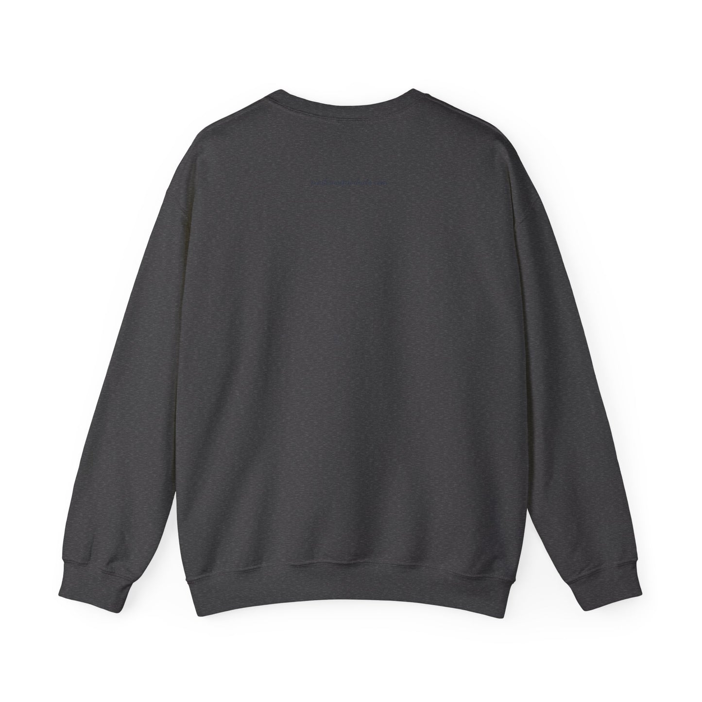 Irish Crewneck Sweatshirt — "Strong Like the Atlantic" Minimal Wave Design
