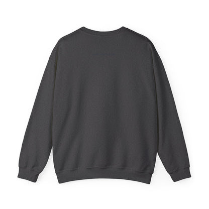 Irish Crewneck Sweatshirt — "Strong Like the Atlantic" Minimal Wave Design