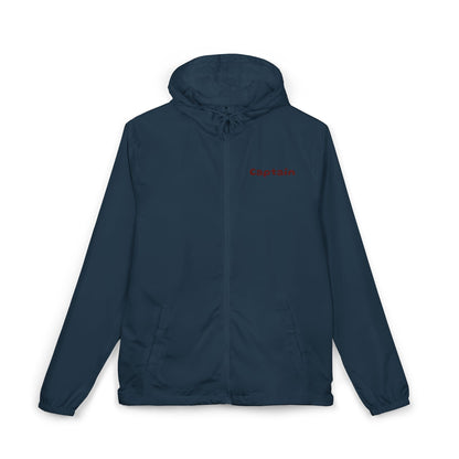 Captain Red Sailboat Hooded Windbreaker Jacket