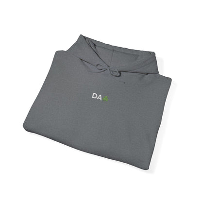 Hoodie • 'Da' Shamrock Logo Pullover – Personalize Gift for Fathers