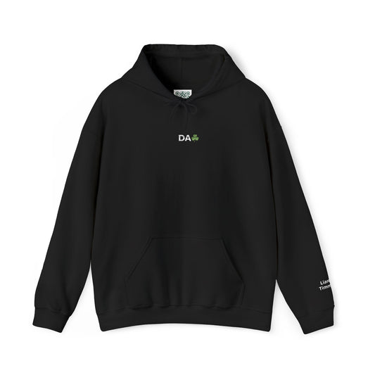 Hoodie • 'Da' Shamrock Logo Pullover – Personalize Gift for Fathers