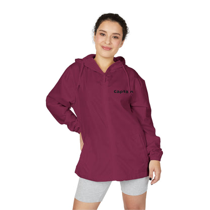 Captain Red Sailboat Hooded Windbreaker Jacket