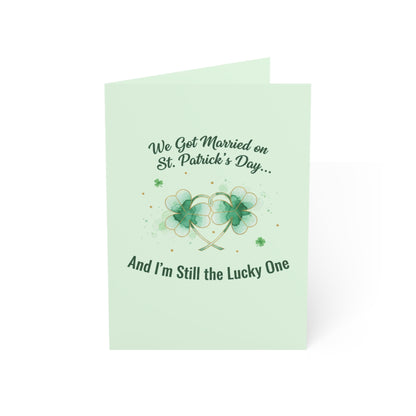 Married on St. Patrick's Day Anniversary Card — Greeting Card, Personalize