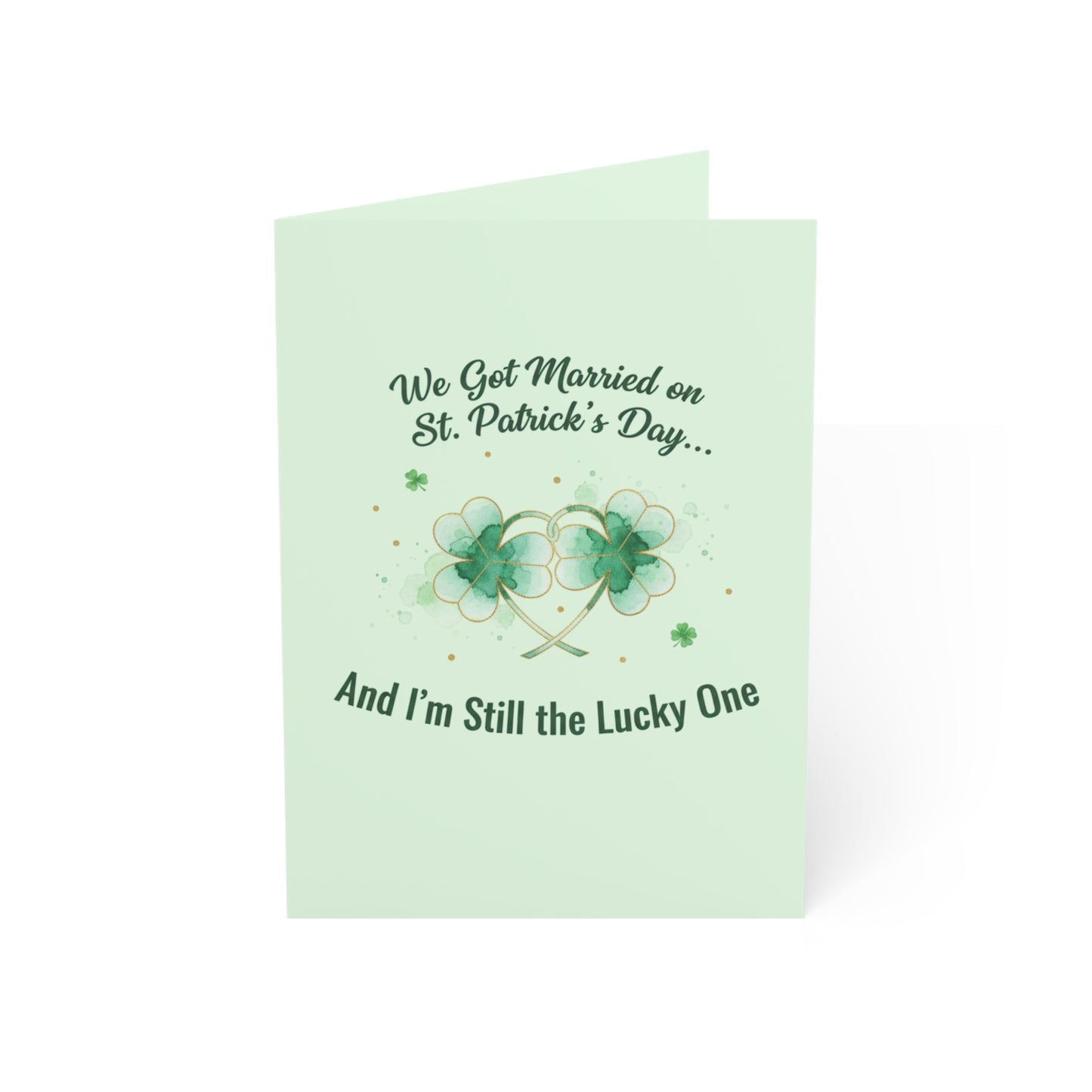 Married on St. Patrick's Day Anniversary Card — Greeting Card, Personalize