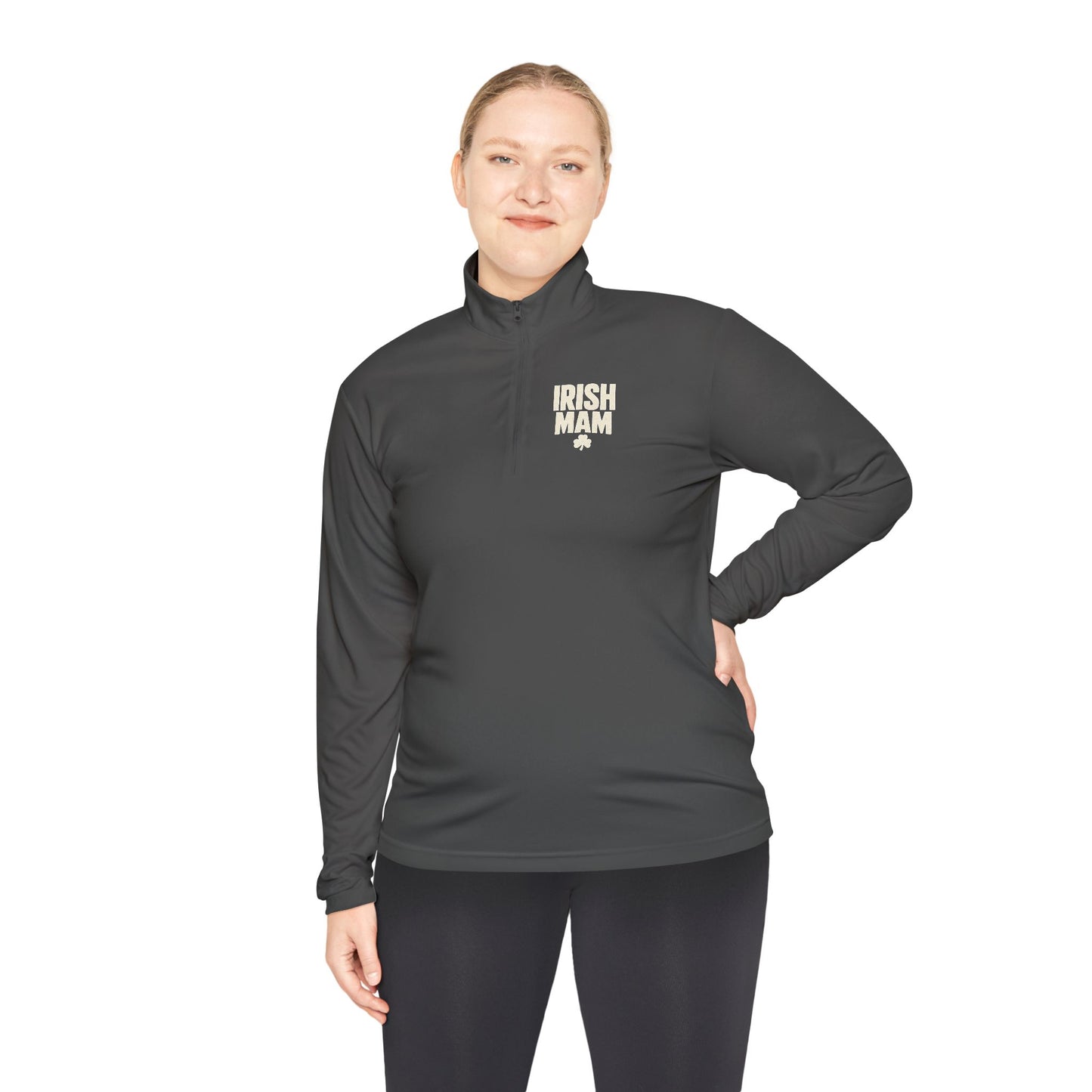 Irish Mam Shamrock Quarter-Zip Pullover
