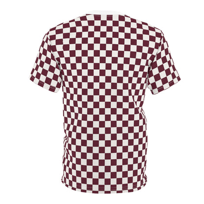 Galway Inspired Maroon & White Checkered Shirt | Custom County Colors Available