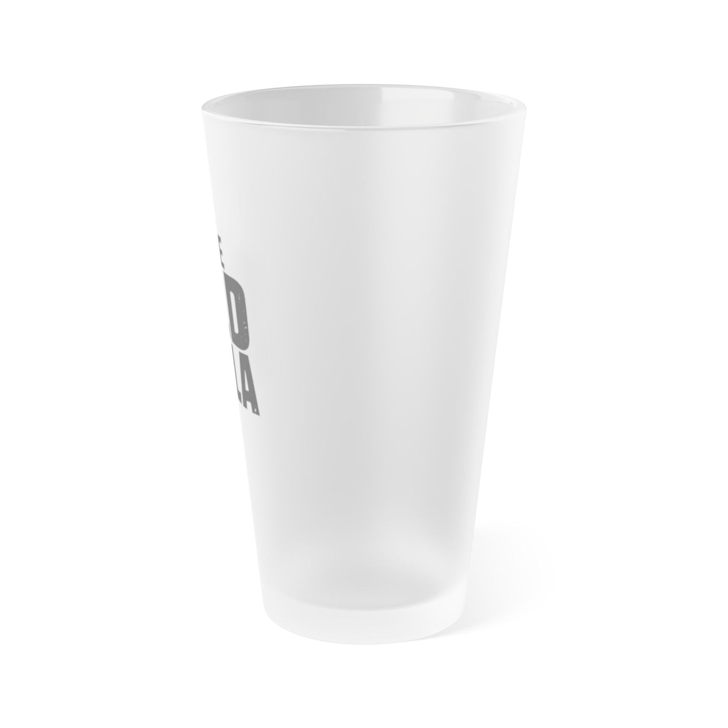 Frosted Pint Glass - "The Old Fella" 16oz Novelty Beer Glass