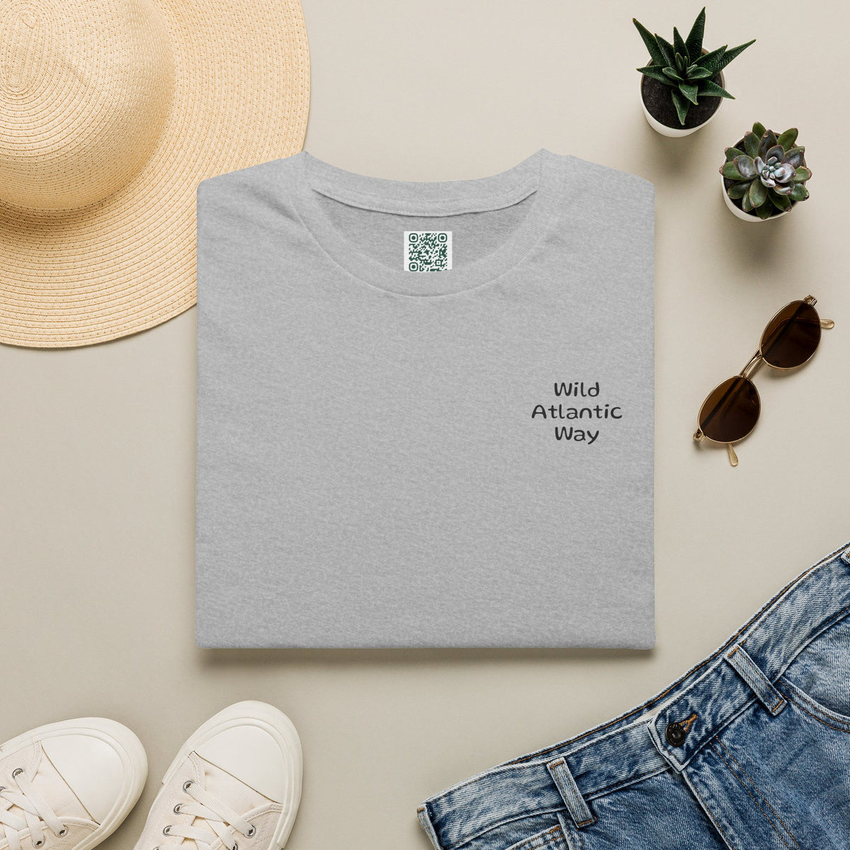 Personalized Galway Hooker Tee — Custom Boat Photo & Name