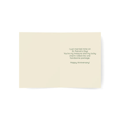 Funny Romantic Anniversary Card — "You're My Treasure" (St. Patrick's Day Theme)