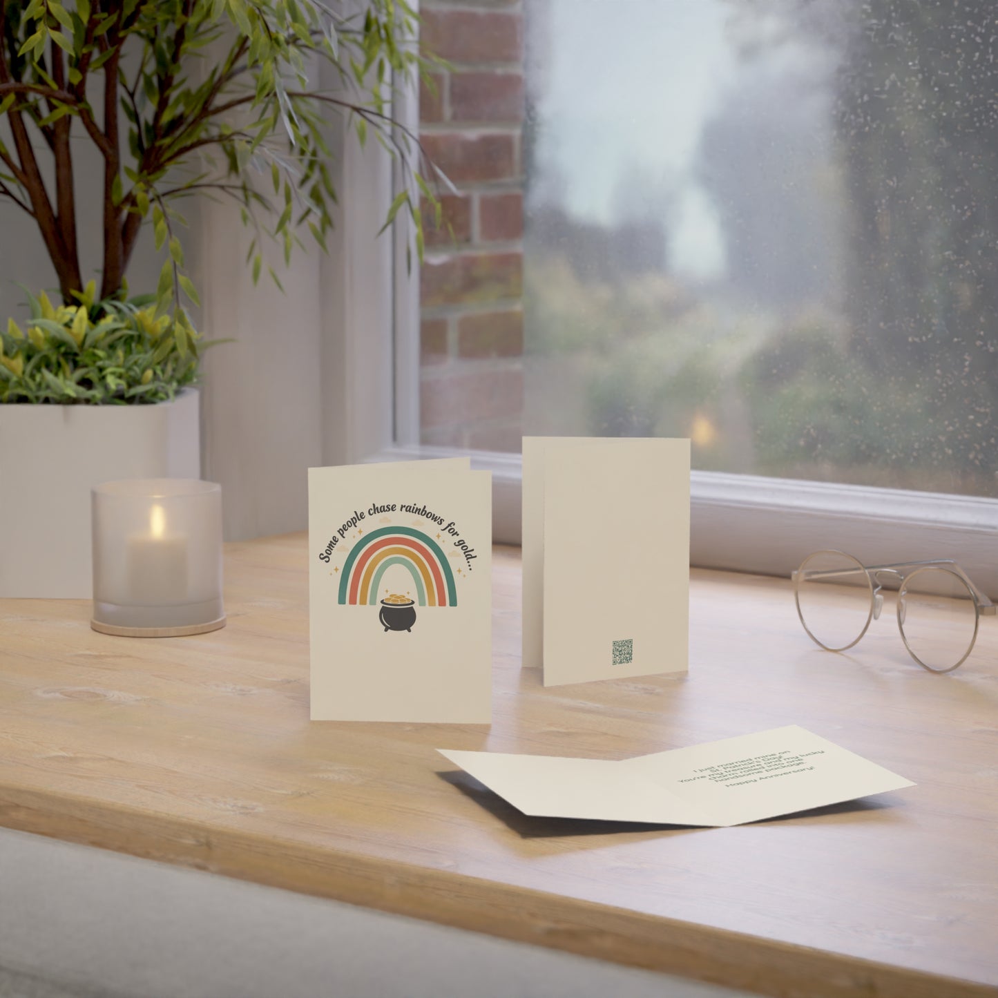 Funny Romantic Anniversary Card — "You're My Treasure" (St. Patrick's Day Theme)