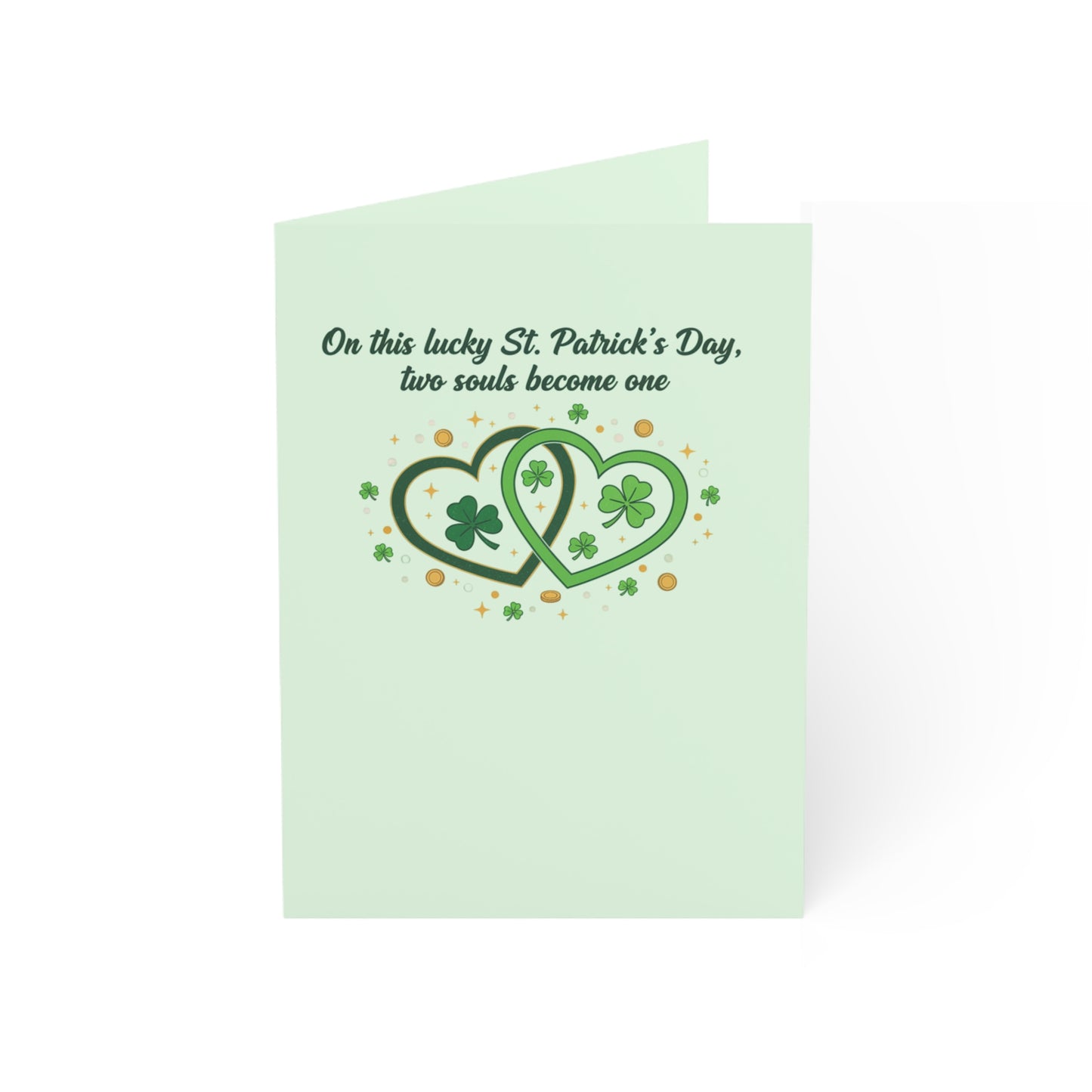 Married on St. Patrick's Day — Personalized Wedding Greeting Card