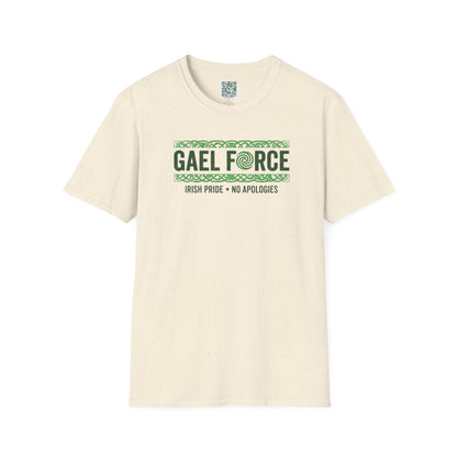 Gael Force T-Shirt - "Irish Pride • No Apologies" Retro Celtic Design