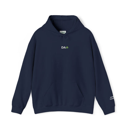 Hoodie • 'Da' Shamrock Logo Pullover – Personalize Gift for Fathers